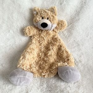 Demdaco Fitzgerald Fox Rattle Blankie Cozies Baby Lovey 13” Plush Toy